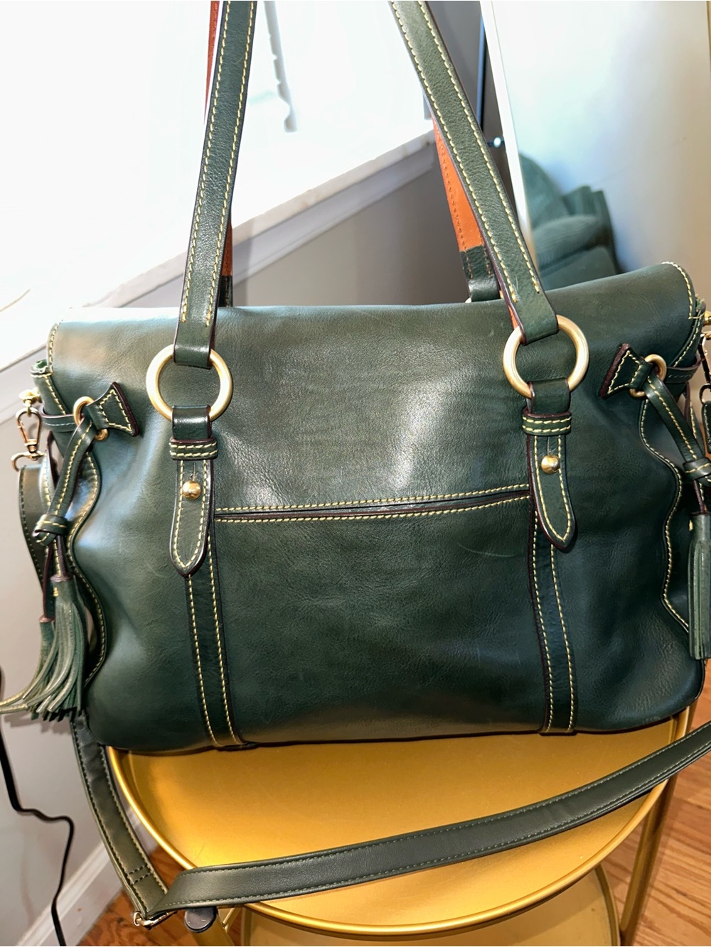 Dooney & Bourke Florentine Smith Satchel — Ivy - Picture 2 of 9